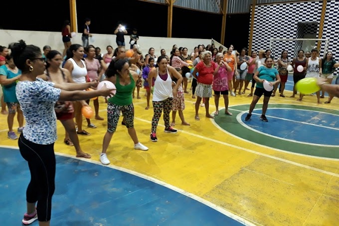 Moradores participam de projeto de atividade física em Santo Hilário em Cocal