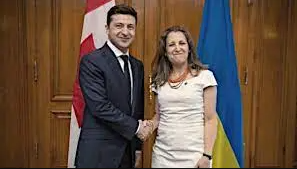 Canada Ukraine democracy regime change Nazi color revolution Maidan ethnic cleansing terrorism foreign interference Bandera Chrystia Freeland proxy war NATO