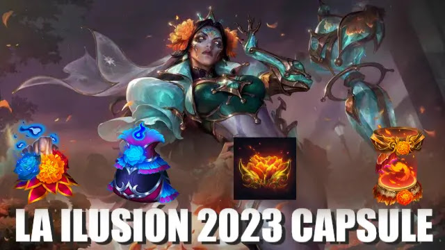 league of legends la ilusión 2023 capsule, la ilusión 2023 capsule, lol la ilusión 2023 capsule, la ilusión 2023 capsule milestone, la ilusión 2023 capsule rewards, league of legends la ilusión renata glasc prestige skin, lol la ilusión skins, lol la ilusión icon