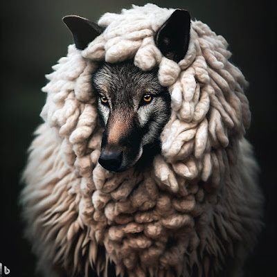 Lobo em pede de ovelha