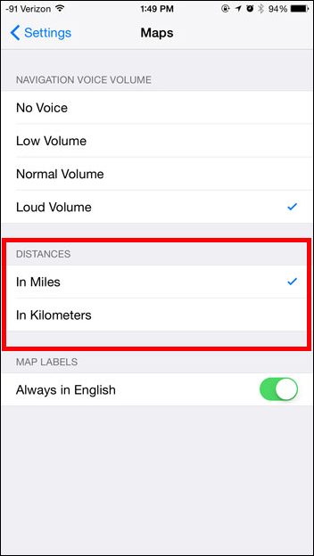 Map on iPhone-3