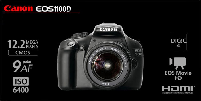 Harga Kamera DSLR Canon EOS 1100D dan Spesifikasi Terbaru 