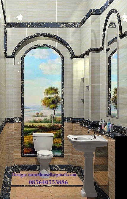 INTERIOR GRANITE MARBLE design toilet  kamar mandi mewah modern minimalis 