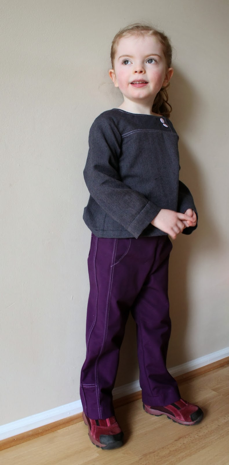 Oliver + S After-School Shirt & Pants | Create a sporty look with lots of top-stitching | The Inspired Wren