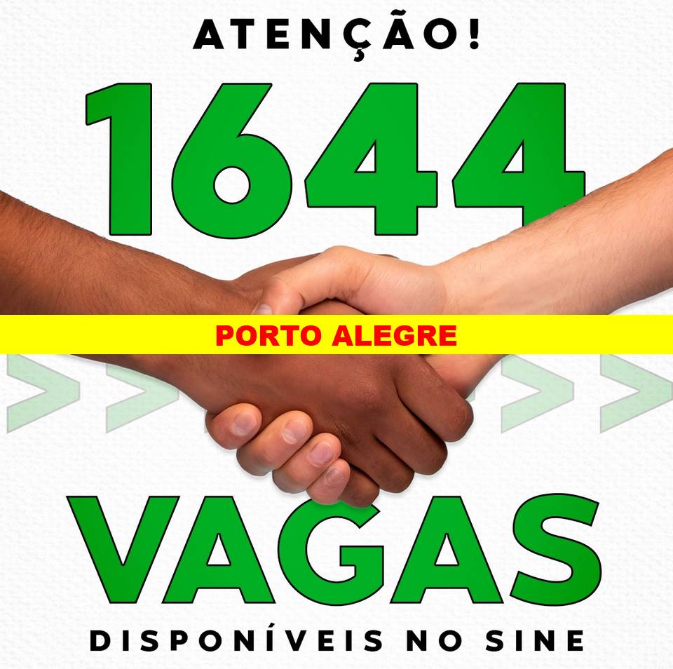 Sine Municipal oferece 1644 vagas de emprego em Porto Alegre