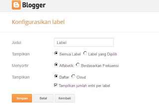 Cara Membuat Label Blog Menjadi Menu