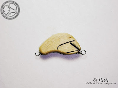 señuelo artesanal mojarringa el roble taller de pesca handmade fishing lure ultralight ul