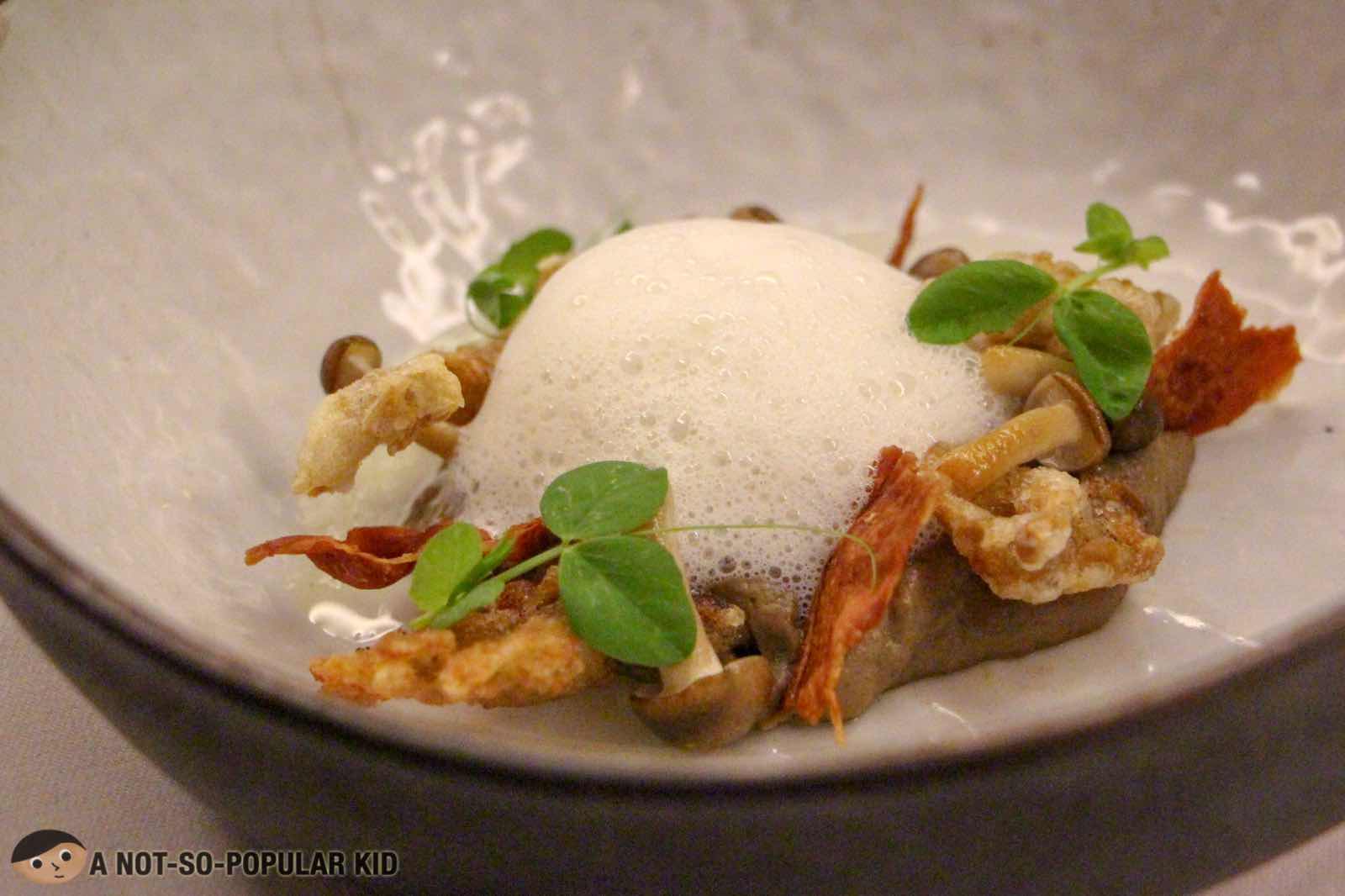 Mushroom and Egg of FOO'D by Davide Oldani