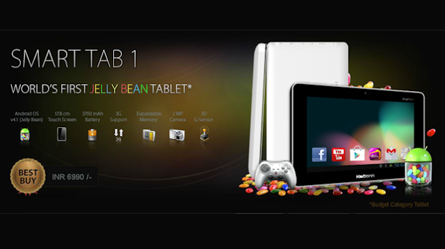 Karbonn Smart Tab 1 Launched With Jelly Bean Update