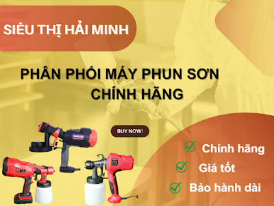 Siêu thị hải Minh phân phối máy phun sơn Hà Nội chính hãng