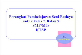 Kali ini kami sharing terkait perangkat pembelajaran seni budaya  Perangkat Pembelajaran Seni Budaya SMP KTSP