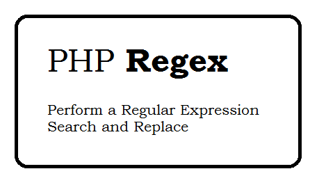 Perform a regular expression search and replace