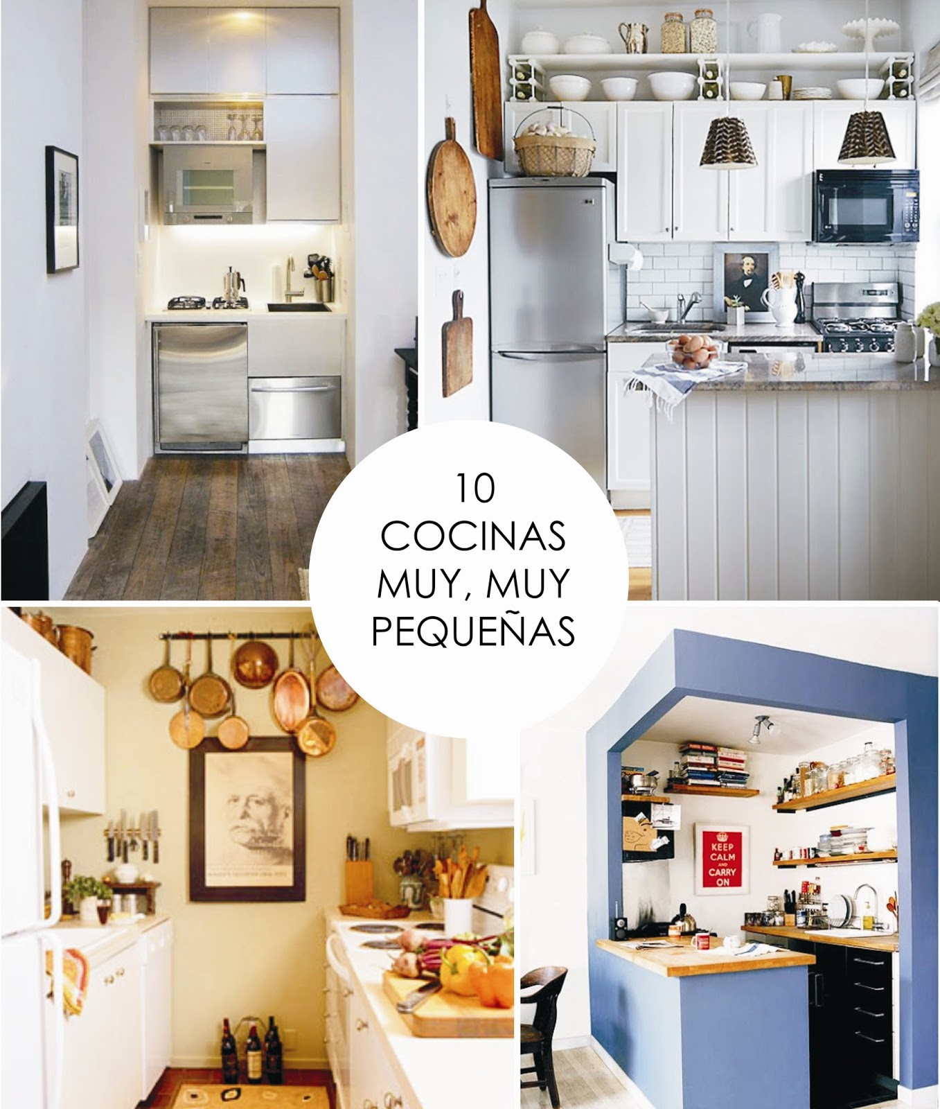 26 HQ Pictures Decoraciones Cocinas Pequeñas : 10 cocinas pequeñas que aprovechan el espacio