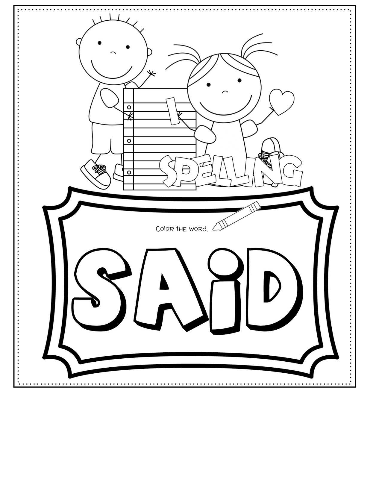sight By Color Sight Worksheets word play book  Words printable