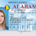 Alabama Driver License PSD Template