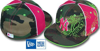 Pink Camo Dragon NY Yankees 5950 Cap