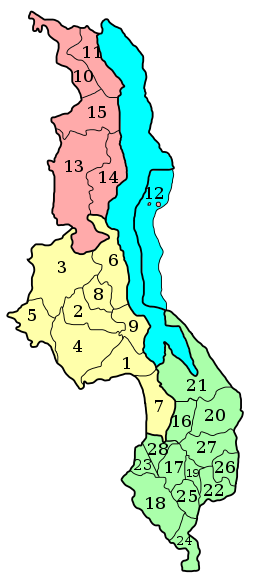Pembagian wilayah administratif Malawi