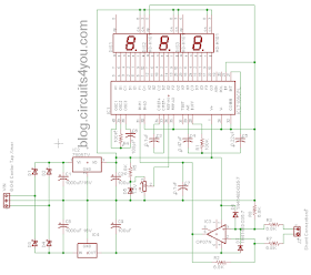 ICL7107 Ammeter Circuit Diagram