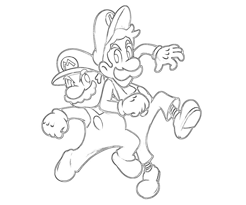 #17 Super Mario Coloring Page