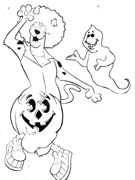 Scooby Doo Halloween Coloring Pages title=