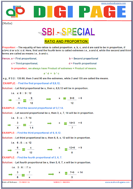 Digi Page - Ratio and Proportion