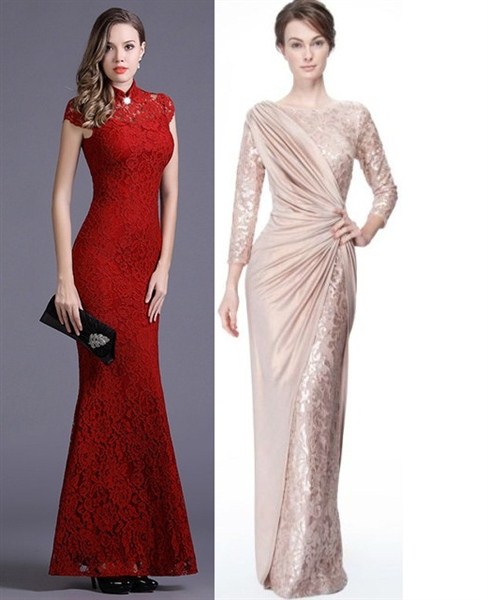 Gaun Dress Pesta Glamour Mewah
