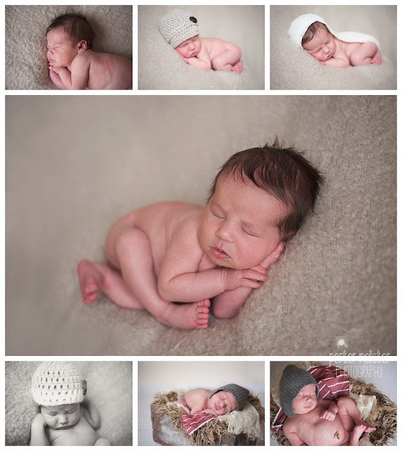 newborn baby boy layers wraps womb pose