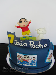 O Shin Chan no 8º aniversário do João Pedro