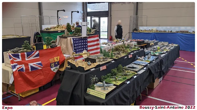 Escadrille Saint Michel à l’exposition de  maquette de Boussy-Saint-Antoine 2022.