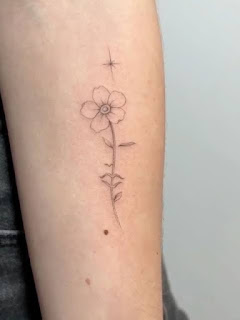 20 Adorable Minimalist Birth Flower Tattoos On The Inner Arm