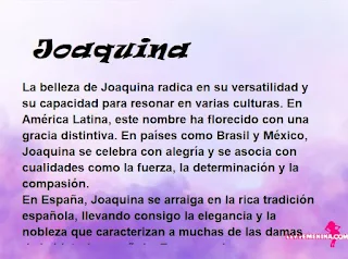 significado del nombre Joaquina