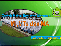 Contoh Kumpulan Materi Matsama MI,MTs dan MA Kegiatan Awal Tahun