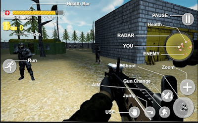 Military Commando Shooter 3D v2.3.2  Mod Apk  Latest Version  Android 2018
