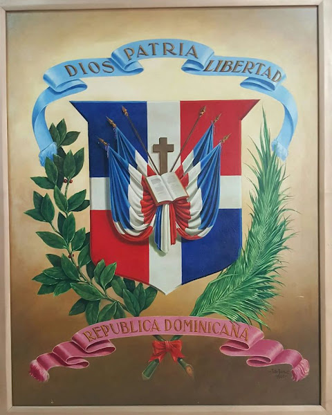 Escudo Dominicano, pintura de Tuto Baez