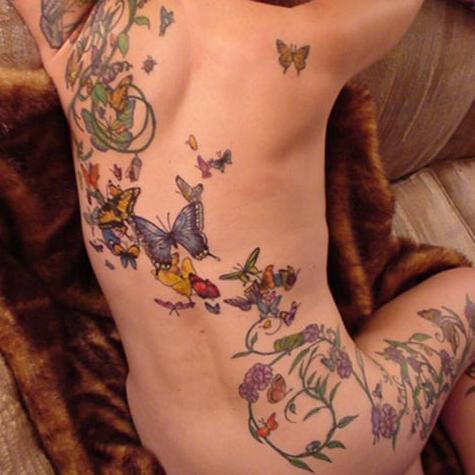 butterfly tattoo body art