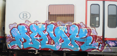 Mank train graffiti