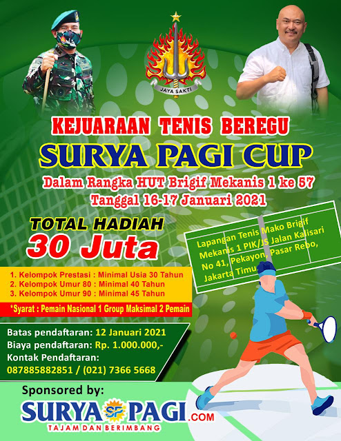 Turnamen Tenis Beregu Surya Pagi Cup