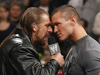 WWE - WrestleMania XXV Headliners WWE Champion Triple H and Randy Orton