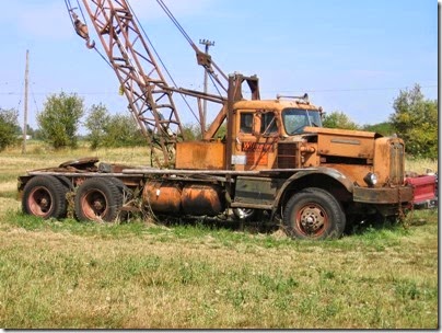 IMG_8496 1950-1958 Autocar Crane Truck at Antique Powerland in Brooks, Oregon on August 1, 2009