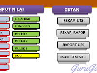 Aplikasi Raport UTS SD, SMP, SMA KTSP & Kurikulum 2013 Tahun 2016/2017