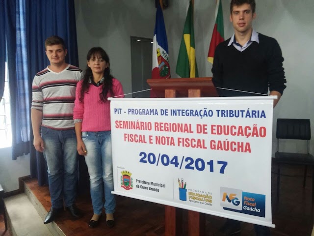 Servidores municipais de Cristal do Sul participam de Seminário Regional de Educação Fiscal e Nota Fiscal Gaúcha.