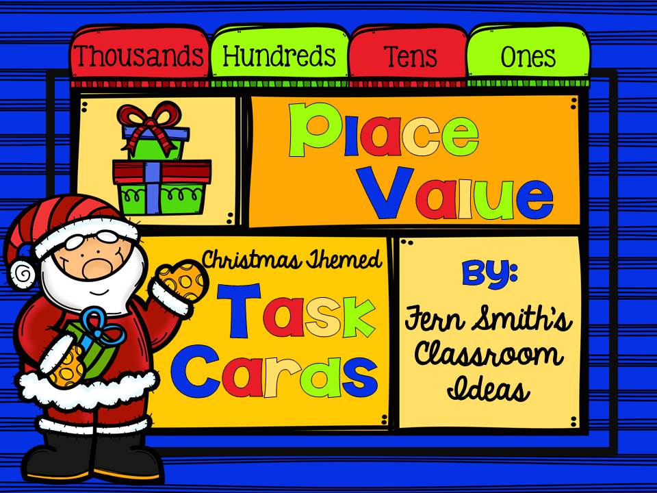 Fern Smith's Classroom Ideas Christmas Place Value - A Week's Worth of Place Value for Second and Third Grade.