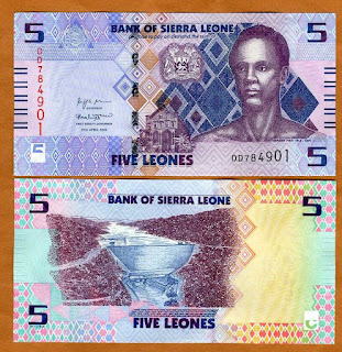 SL6 SIERRA LEONE 5 LEONE UNC (27.04.2022)(P-W36)