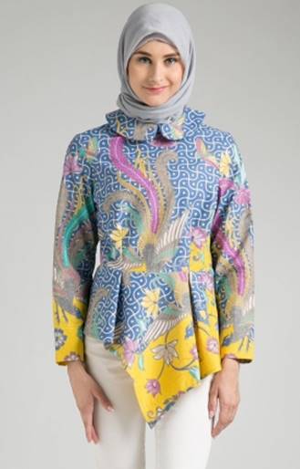 10 Model  Atasan  Batik  Wanita  Muslimah 2019