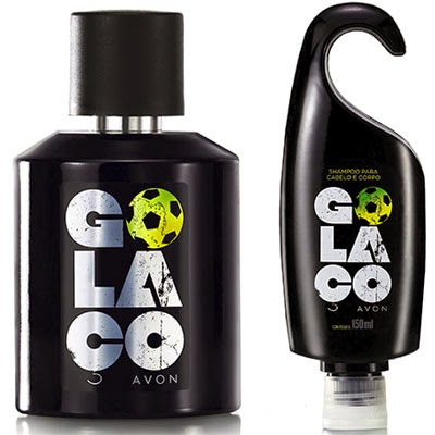 desodorante colonia e shampoo masculino Avon para o Mundial 2014