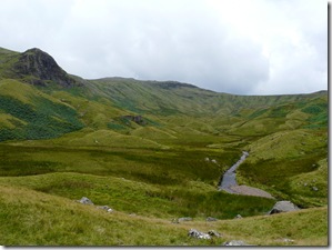 The drumlins in the valley near the top