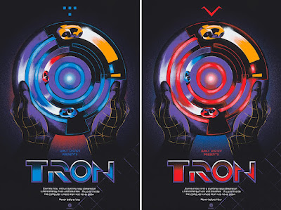 TRON Screen Print by Lyndon Willoughby x Cyclops Print Works x Disney