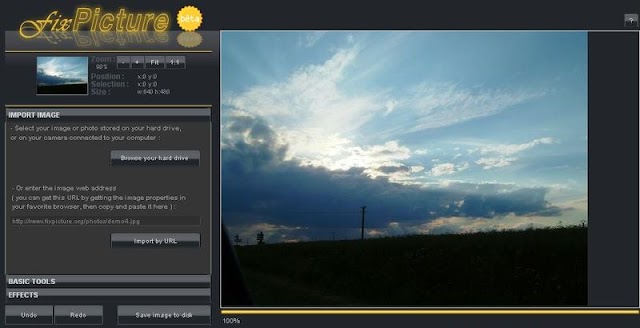 Application Web 2.0 : retouchez vos photos en ligne avec FixPicture