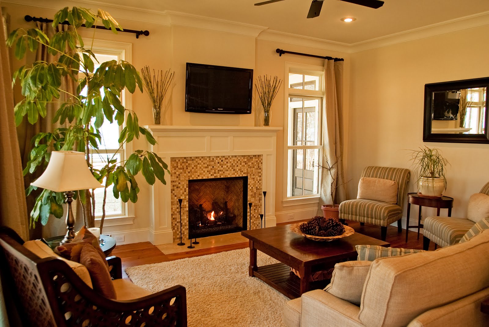  Small  Living Room  With Fireplace  Modern House