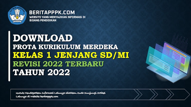 Download Contoh Prota Kelas 1 SD Kurikulum Merdeka 2022/2023